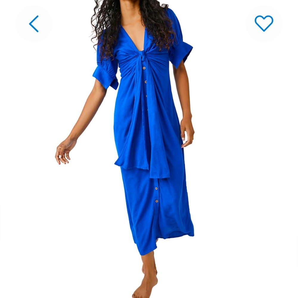 Free people vintage midi dress NWT SZ L